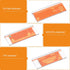 Beego Ergonomic Computer Keyboard Stand - Clear Acrylic Keyboard Riser Tilted Keyboard Holder Keyboard Tray with Orange