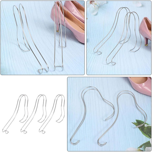3pcs PRETYZOOM Expandable Shoe Rack Metal Stretcher Shoes Display Stand for Women Storage