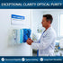 4 SEANADO Hand Sanitizer and Glove Holder Dispenser with Lid, Clear Acrylic Compartments Hygiene Station for Disposable