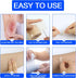 LukToMao 2" 19.7' Hydrocolloid Roll Hydrocolloid Bandages for Wound Care, Waterproof SelfAdhesive Hydrocolloid Tape