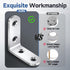 DOUDOULE 20PCS Sets, 90 80 (1.57x1.57 L Bracket Corner Brace Stainless Steel L Brackets for Wood Shelves, Degree Right