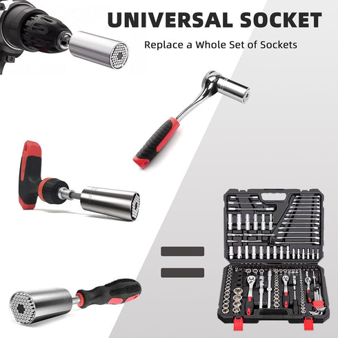 Gifts for Men, Super Universal Socket Tools, Power Drill Adapter, Cool Gadgets for Dad, Fathers Day from Kids, Birthday