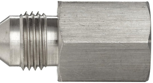 Brennan 2404-08-08-SS, Stainless Steel JIC Tube Fitting, 08MJ-08MP Adapter, 1/2" Tube OD x 1/2"-14 NPTF Male
