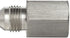 Brennan 2404-08-08-SS, Stainless Steel JIC Tube Fitting, 08MJ-08MP Adapter, 1/2" Tube OD x 1/2"-14 NPTF Male