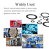 Nitrile Rubber O-Rings, 50mm OD 45mm ID 2.5mm Width Metric Sealing Washer Round Gasket O Rings Seal (Pack of 50)