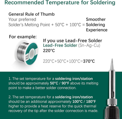 YIHUA 907G Replacement Soldering Iron Handpiece/Handle for Yihua 8786D-I Rework and Soldering Station