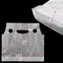 200 Pack Packaging 12" 11" 2 DEAYOU Handle Drinking Poly Bags, Clear Plastic Bags for Delivery, L x H Hanging Hole Cup