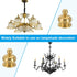 PATIKIL 18 22mm 3 Set x Lamp Finials Caps Knob, Solid Brass Lamp Shade Top Decoration Screw Cap Nuts with Brass