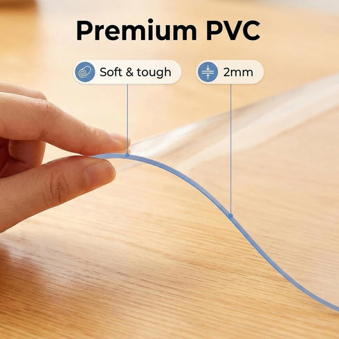 PIPRE 13"x15", Dual-Sided Desk Pad Protector, Desk Mat with Non-Slip - Waterproof PVC Office Desk Blotter for Mouse
