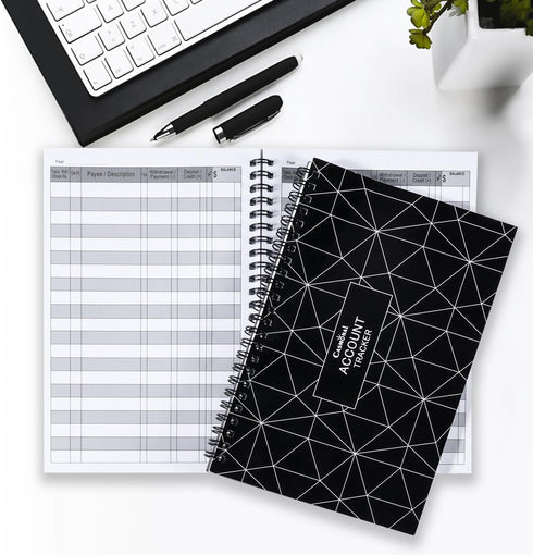 CASMONAL A5 Big Checkbook Register & Debit Card Transaction Notebook, Personal Check Registers, 1 Pack