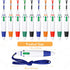 Retractable Pen with Lanyard, Neck Pens in a Rope, 4 Color Ink Ballpoint Pen with Chain for Nurses, Students, Office