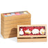 4PCS Premium Kraft Brown Cookie Boxes, 12 x 5 x 1.5 inches Bakery Box for Holiday Cookie Gift Sets