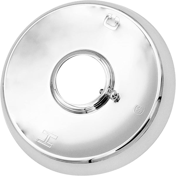 Large Shower Flange, 4-1/2 inch Outside Diameter, Polished Chrome Finish Replacement for Mixet Shower