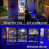 4 Pack 33ft 100 8 YEGUO Blue Solar Fairy Lights, Each LED Christmas Lights Outdoor Waterproof, Modes Sliver Wire Solar