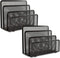 EASEPRES Desk Mail Organizer, 2 Pack Small Letter Sorter with 3 Vertical Compartments, Metal Mesh