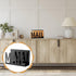 Desktop Mail Letter Holder, 3 Pieces Black Bills Organizer, Modern Cutout Envelope Design for Home Office