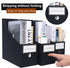 Magazine File Holder (6 Pack) – Cardboard Document Organizer for School, Office, Home Magazine Storage