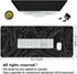 Large Topographic Mouse Pad, XXL Gaming Mousepad, Keyboard and Mouse Pad, Desk Mat, 35.3 x 15.7 in, Minimalist Contour