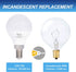 E12 G14 5 40W Bulb (6 Pack) A15 Non-Dimmable, 5000K Simba Lighting LED Candelabra Base Small Globe Watt Replacement