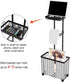 X-cosrack Freestanding Toilet Paper Holder Toilet Tissue Rack Scroll Stand Roll Dispenser with Storage Shelf Reserve