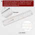 Film Flexible Ruler 6 Inch 1mm Scale, PET Plastic Covered Folding Calibration Measuring Tool for Factory