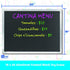 Flipside Products 18" x 24" Aluminum Framed Black Dry Erase Board, Large Surface, Wall Decor, Menu Board