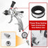HCDDQP 1.4/1.7/2.0/2.5mm 4 Nozzles 10Pcs 650ML HVLP Paint Spray Gun Kit with & Air Compressor Regulator, Disposable