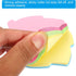 PATIKIL 3.5 x 2.7 Inch Leaf Shape Sticky Notes, 12 Pads Cute Self-Stick Memo Pads, 100 Sheets/Pad, 4 Colors
