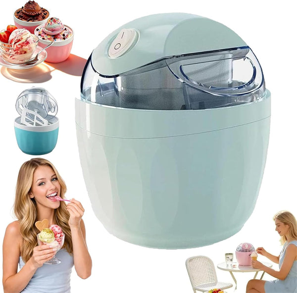 Generic Small Home Mini Ice Cream Maker, 15-Minute One-Touch Electric Machine, 500ML Personal