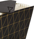 U Brands 13-Pocket Expanding File Folder, Black and Gold Geometric Office Supplies with Brass Hardware, FSC Certified