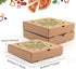 Pizza Boxes,15 Pack Kraft Pizza Boxes Corrugated Pizza Boxes, Pizza Takeout Boxes Food Delivery Boxes,Gift Packing Boxes Takeaway Mailing Shipping Storage Boxes,7.3x7.3x1.6" (Green)