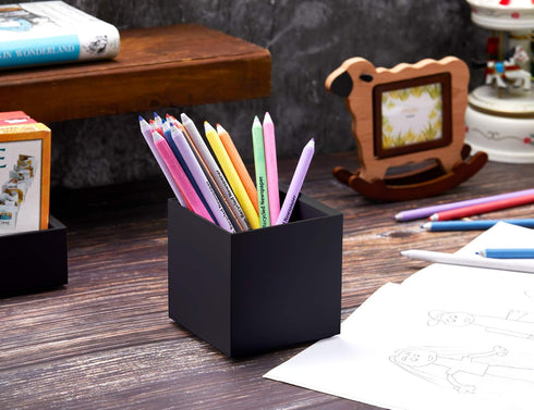 Bostitch Office Konnect Desk Organizer, Accessory Tray & Storage Cup Bundle for Desktop Storage (Black)