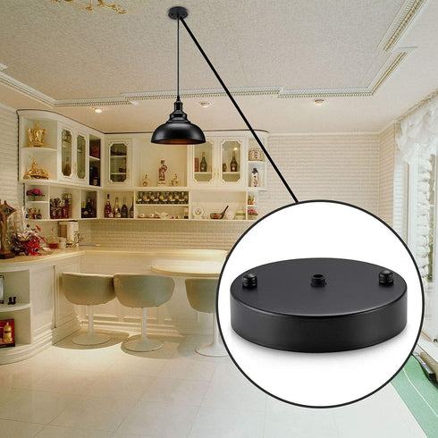 3Pcs 3.1inch Othmro Ceiling Light Canopy Kit Vintage Chandelier Ceiling Plates Retro Pendant Light Canopy Kit with All