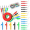 Linkstyle 25PCS Back Probe Kit, Multimeter Back Probes Pin 4mm Banana Plug to Alligator Clip