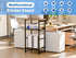 Printer Stand Holder 4 Tier - Heavy Duty Metal Shelving Unit for Office Organizer, Industrial Printer Side Table with