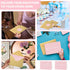 Supervitae 100 Pack 3.5 5 Inch Pink Thank You Cards Bulk with Envelopes and Stickers x Thank You Cards for Baby Shower
