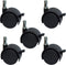 MySit 2" Replacement Office Chair Caster Wheels with Brake, Set of 5