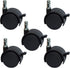 MySit 2" Replacement Office Chair Caster Wheels with Brake, Set of 5