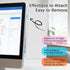 Set Magnetic Monitor Memo Board, Dry Erase Whiteboard Weekly Planner and Daily to Do List Note Board for Monitor