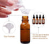 24 Pack 1/2 oz Amber Glass Bottles with Glass Eye Droppers for Essential Oils