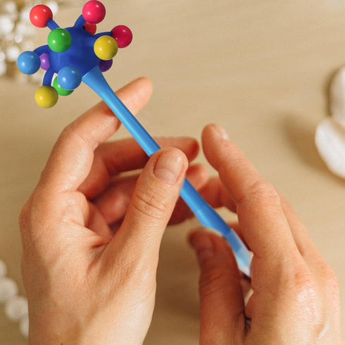 Toyvian 9 Pcs Stress Ball Ballpoint Pens, Fun Sea Urchin Shaped Pens, Cute Cartoon Ink Gel Pens for Christmas Gifts