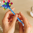 Toyvian 9 Pcs Stress Ball Ballpoint Pens, Fun Sea Urchin Shaped Pens, Cute Cartoon Ink Gel Pens for Christmas Gifts