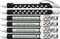 Greeting Pen Paw Prints Pens, 6 Pen Set with Rotating Messages