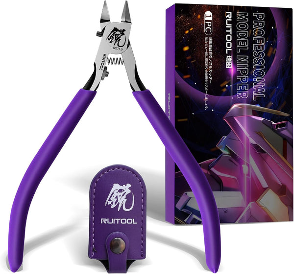 RUITOOL Model Nippers, Gundam Model Tools for Beginners, Ultra-thin Non-slip Grip, 4.7 Inch Sharp Cutters.