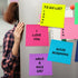 Zubebe 10 Pads Jumbo Sticky Notes, 11 x 11 Inch, Bright Colors, 25 Sheets/Pad