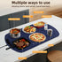7-Temp (104F-212F), 250W 5H COWSAR Food Warming Mat, Electric Warming Tray Low Energy Consumption, Timer & Child Lock