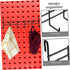 Cabilock Wall Mounted Metal Tool Hooks Organizer Sturdy Garage Storage Rack with Hooks for Garden Tools Workbench Shed