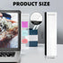 ZXZCTTC 2Pack (Left and Right) Computer Monitor Side Transparent Acrylic Sticky Note Message and Memo Board, Suitable