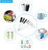 PATIKIL 8.3" Straw Cleaner Brush Set, 10 Different Diameter Stainless Steel Nylon Pipe Wire Cleaning Brush for Lab