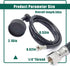 YUXIVCNE 2 1/4" Commercial Pcs Shampoo Bowl Sprayer Head Thread with Black Rubber Hose to Faucet for Salon Barber Shop